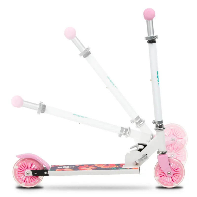 Trotineta WXM SKIPO Floral, pliabila, 2 roti, LED, aluminiu KID098071 — imaginea 5