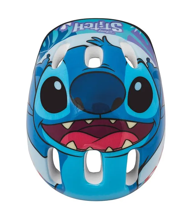 Casca de protectie pentru copii, imprimeu Stitch, multicolor, 52-56 cm