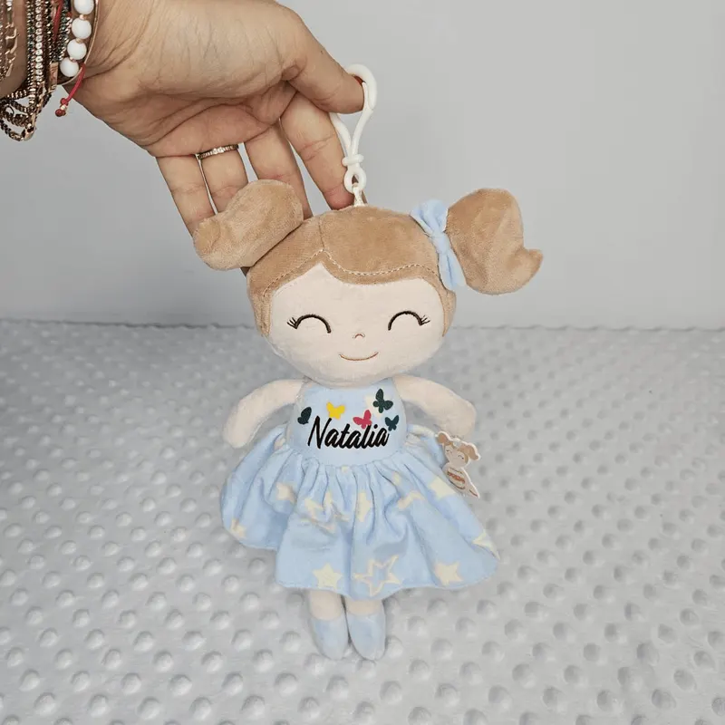 Papusa personalizata înstelată bleu (mini)