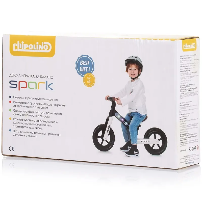 Bicicleta Chipolino Spark, echilibru, fara pedale, roz KID060305 — imaginea 4