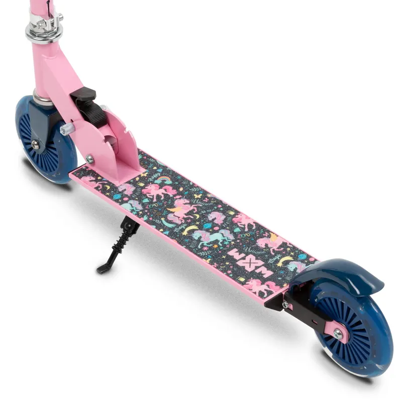 Trotineta WXM SKIPO Unicorn, pliabila, 2 roti, LED, aluminiu KID098095 — imaginea 4