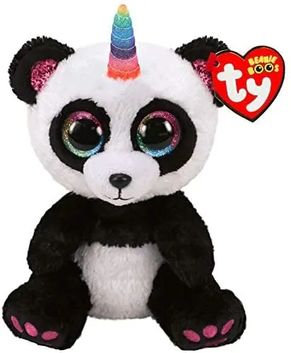 Plus Ty 15cm Boos Paris Ursuletul Panda Unicorn