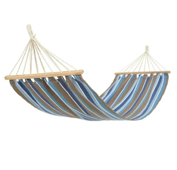 Hamac pentru 1 persoana, Crem cu dungi,200x80 cm, 120kg