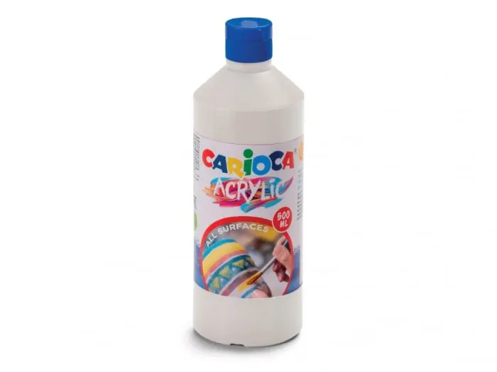 Acuarele acrilice tempera,alb,500 ml