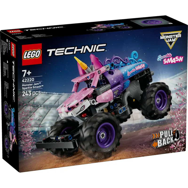 LEGO TECHNIC MONSTER JAM SPARKLE SMASH CU MOTOR CU ARC 42220