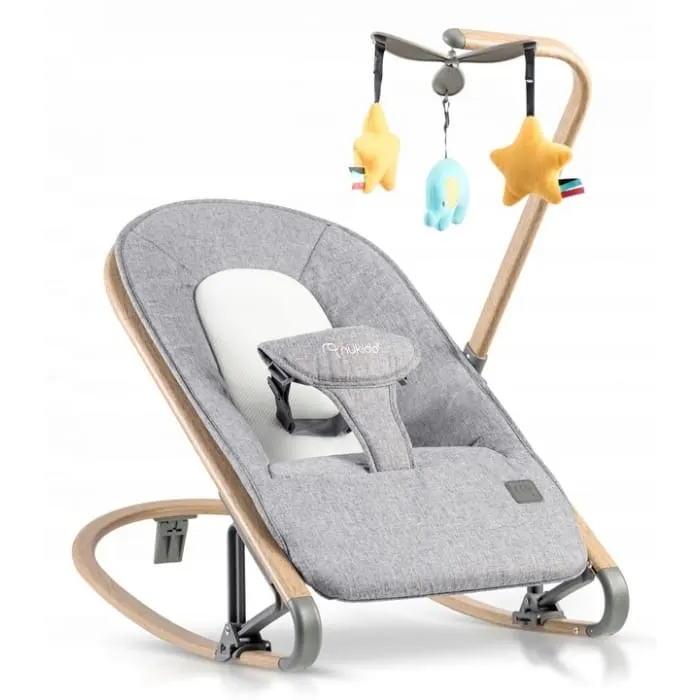Balansoar 2 in 1 Nukido, jucarii, gri KID620356