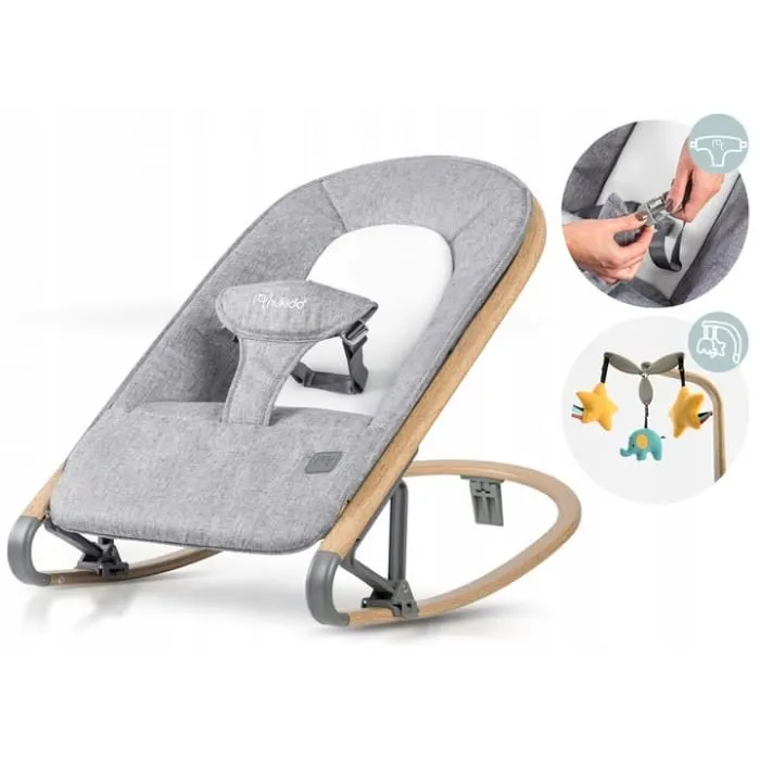 Balansoar 2 in 1 Nukido, jucarii, gri KID620356 — imaginea 4