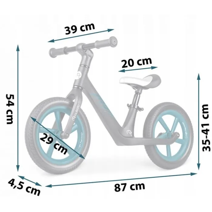 Bicicleta Nukido Light Flee, echilibru, fara pedale, roti EVA, negru KID623074 — imaginea 3