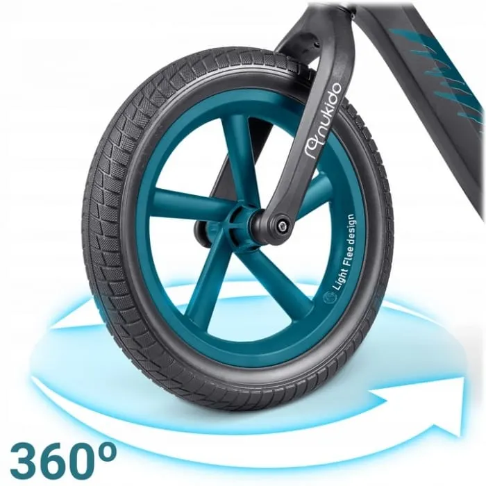 Bicicleta Nukido Light Flee, echilibru, fara pedale, roti EVA, negru KID623074 — imaginea 5