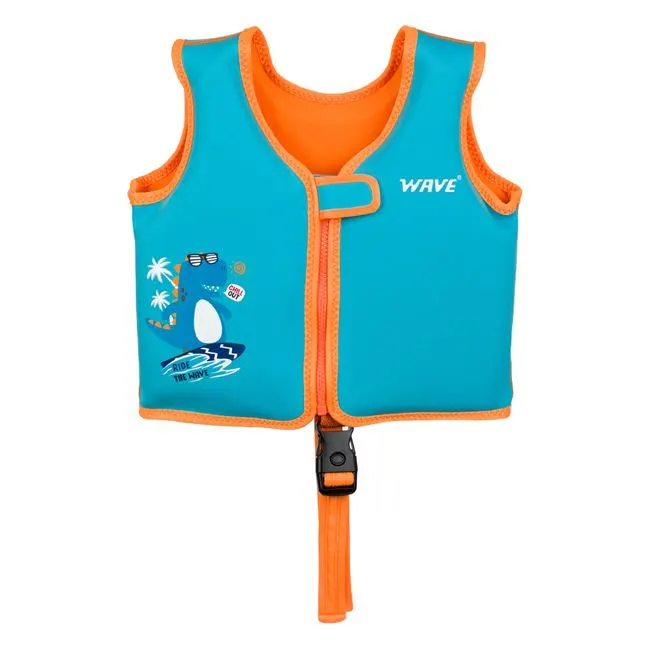 Vesta de salvare pentru copii,turcoaz,dino,15-18kg,2-3 ani