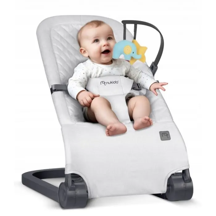 Balansoar 2 in 1 Nukido, jucarii, gri dechis KID620325