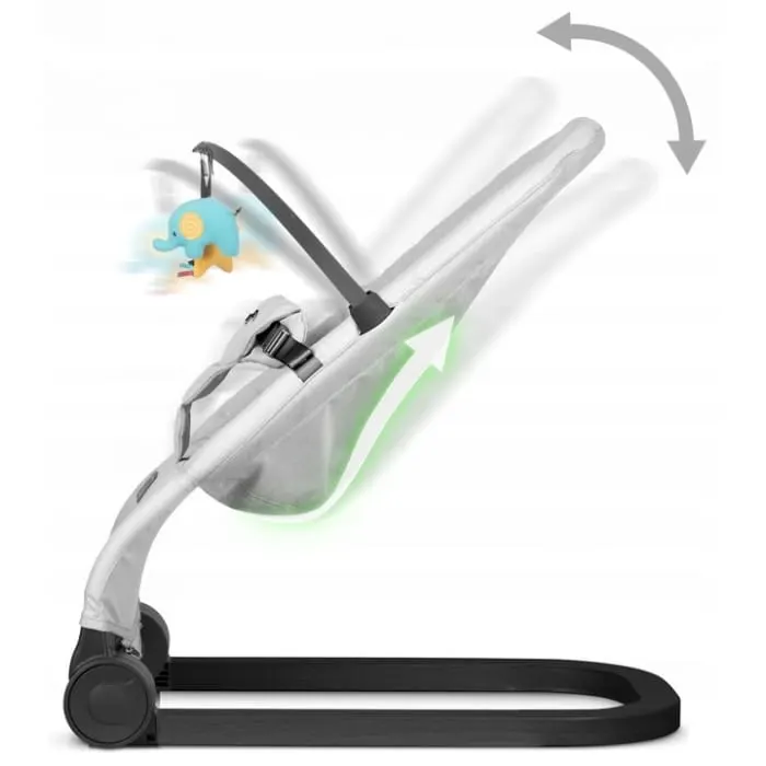 Balansoar 2 in 1 Nukido, jucarii, gri dechis KID620325 — imaginea 2