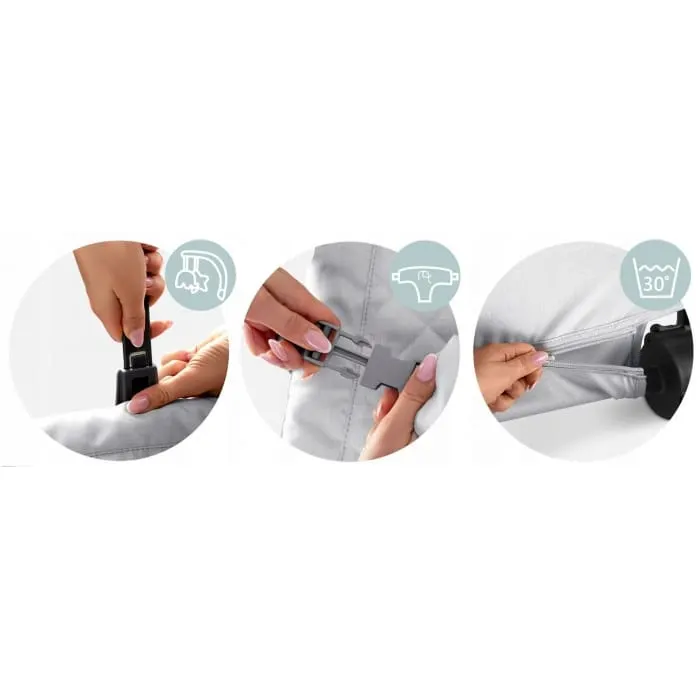 Balansoar 2 in 1 Nukido, jucarii, gri dechis KID620325 — imaginea 3