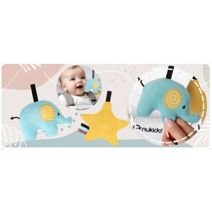 Balansoar 2 in 1 Nukido, jucarii, gri dechis KID620325 — imaginea 4