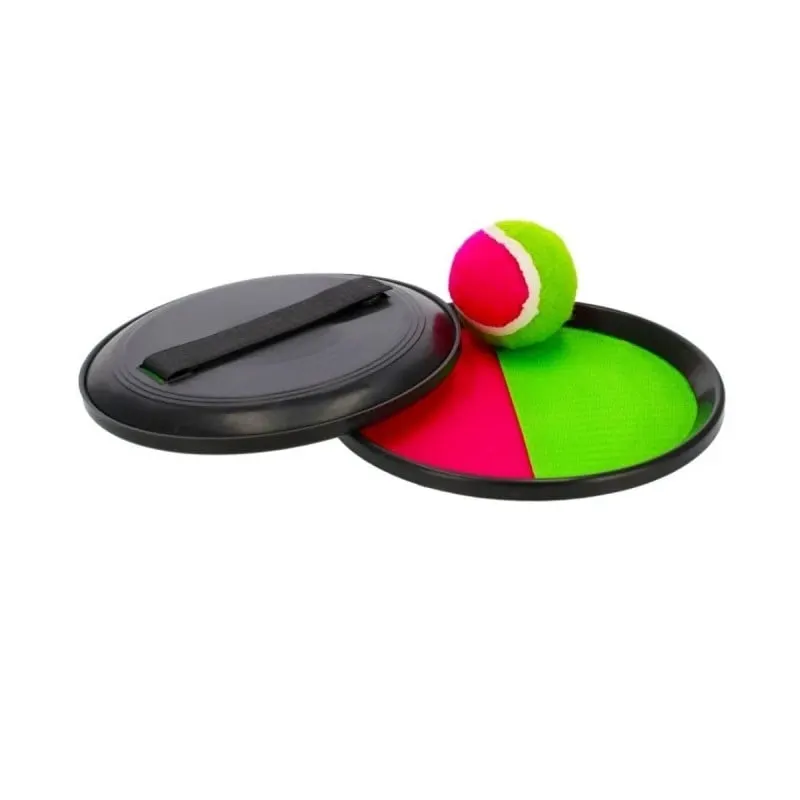 Set de joaca pentru exterior Prinde mingea, cu 2 palete si minge, 18 cm