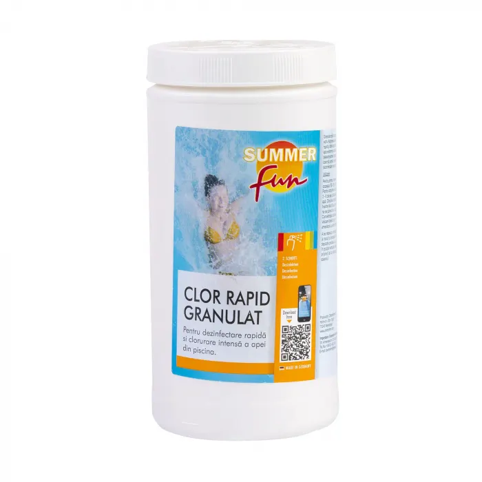 Granule clor rapid pentru igienizarea apei din piscina,1 kg
