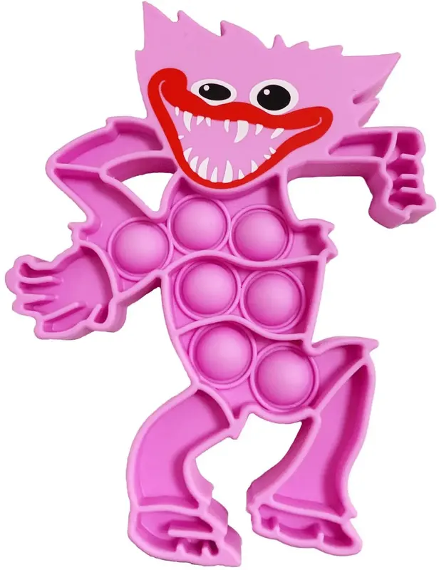 Jucarie Antistres Fidget Pop It Now, Roz, 14x11 cm, + 3 ani