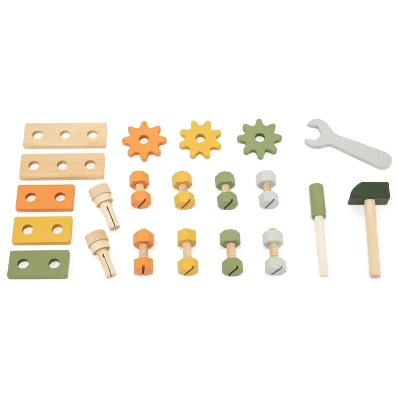 Set cutie scule Viga PolarB, lemn, 21 piese, multicolor KID442490 — imaginea 5