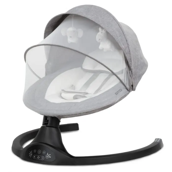 Leagan electric 2 in 1 Kidwell Luxi, sunete si jucarii, black dark melange KID105205 — imaginea 3