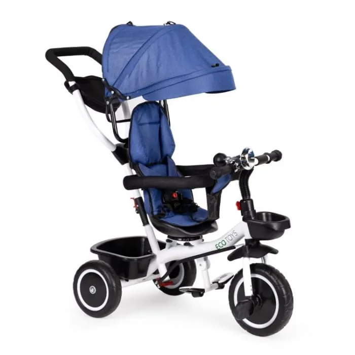 Tricicleta Ecotoys YM-BT-2, scaun rotativ, albastru KID970025