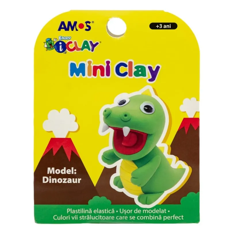 Plastilina iClay MiniClay model dinozaur,30 grame