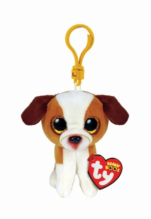Plus Breloc Ty 8.5cm Boos Hugo Caine Maro si Alb
