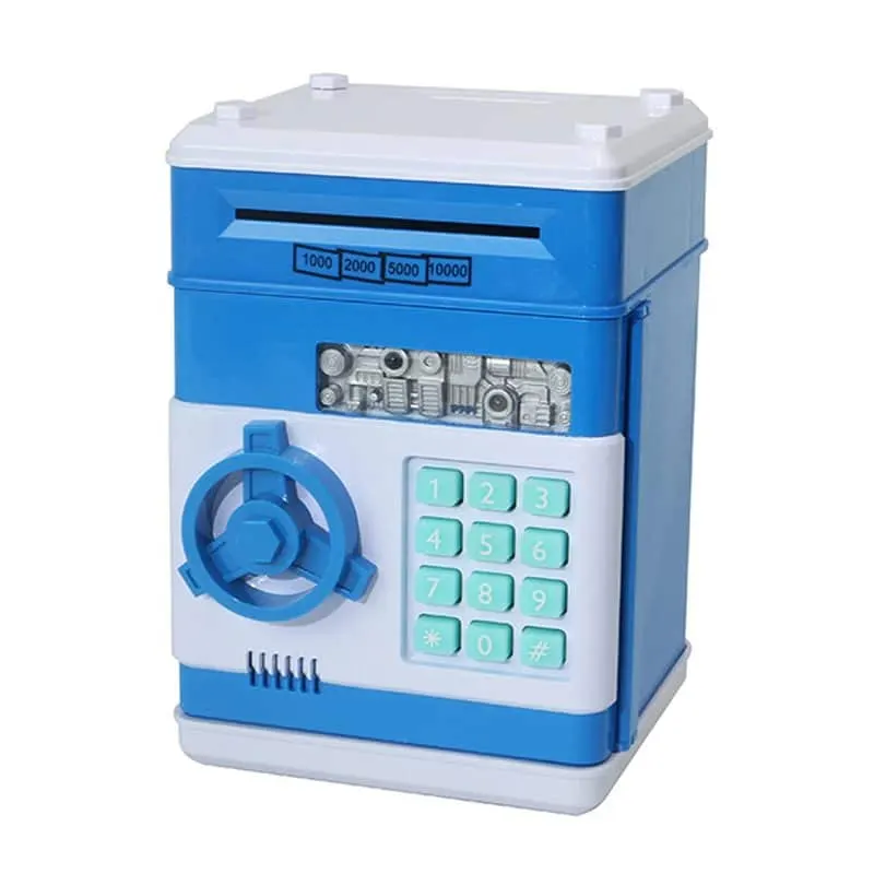 Pușculiță ATM LUDIRO cu Lumini și Sunete, Economisește Ușor, Albastru