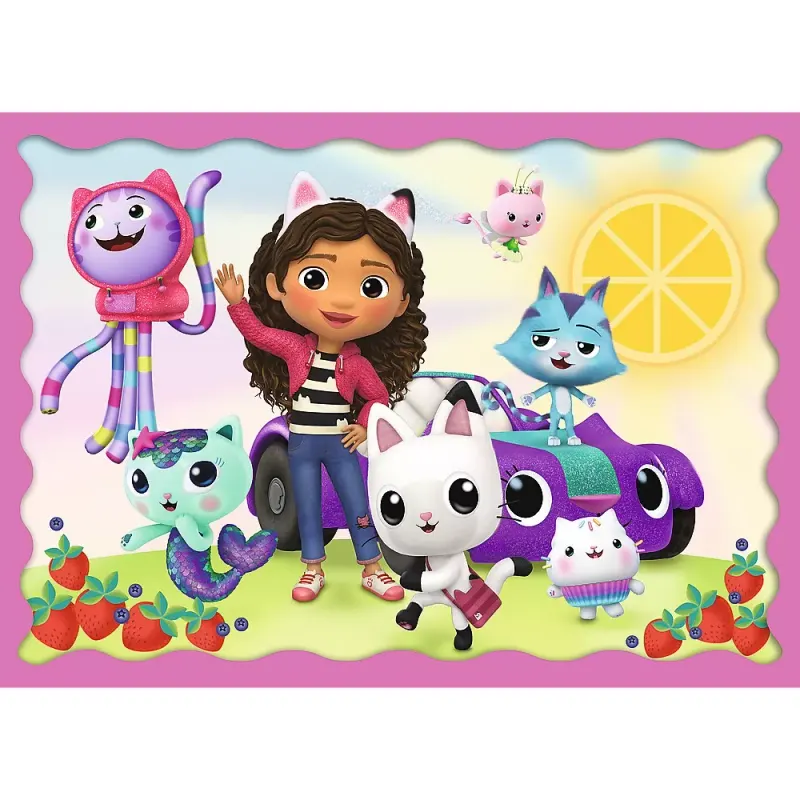 Puzzle Trefl 4 in 1, Gabbys Dollhouse, aventurile lui Gabby KID346206 — imaginea 5