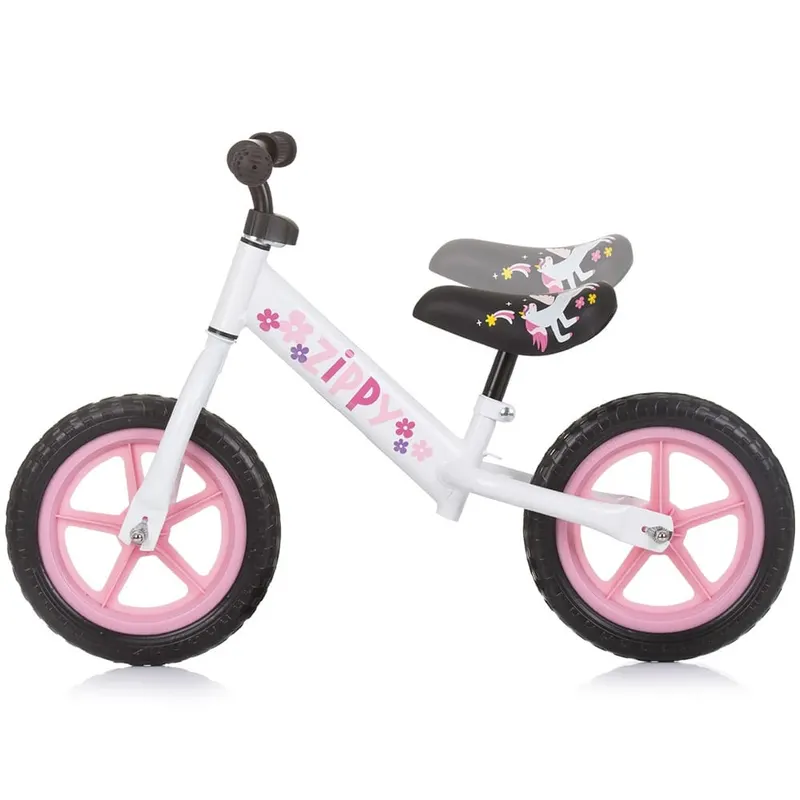 Bicicleta Chipolino Zippy, echilibru, fara pedale, roz KID062866 — imaginea 2