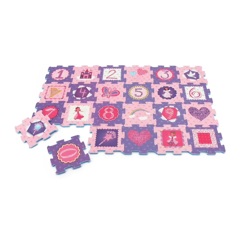 Covor Puzzle LUDIRO, 24 Piese, Design Poveste cu Zane