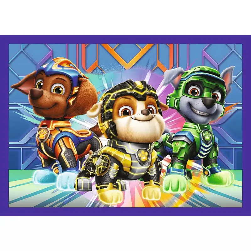 Puzzle Trefl 4 in 1, Patrula Catelusilor, mighty movie eroii KID346213 — imaginea 5