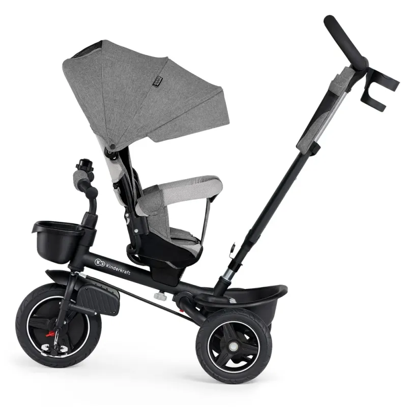 Tricicleta Kinderkraft Spinstep, scaun reversibil, pliabila, gri KID916511 — imaginea 5