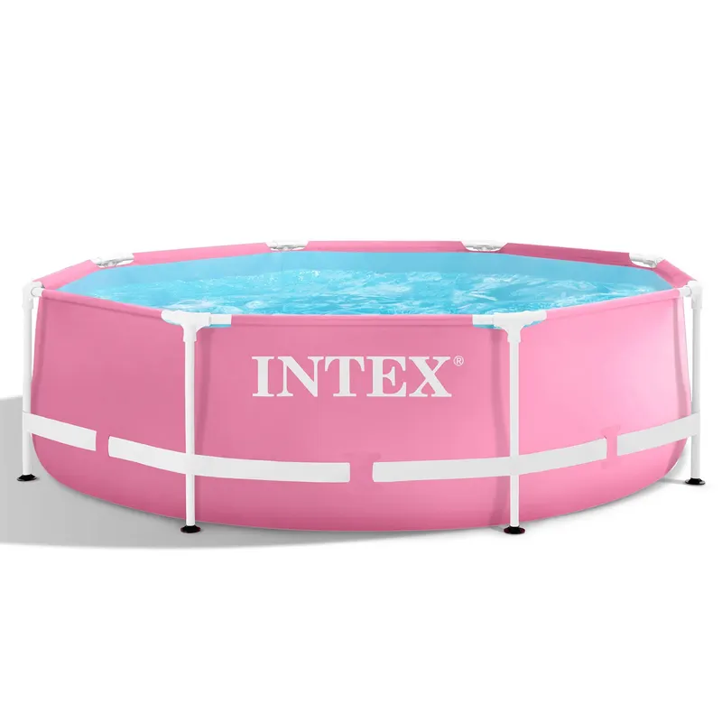 Piscina cu cadru metalic Intex 28290ND, rotunda, 244x76 cm, roz KID423340 — imaginea 3