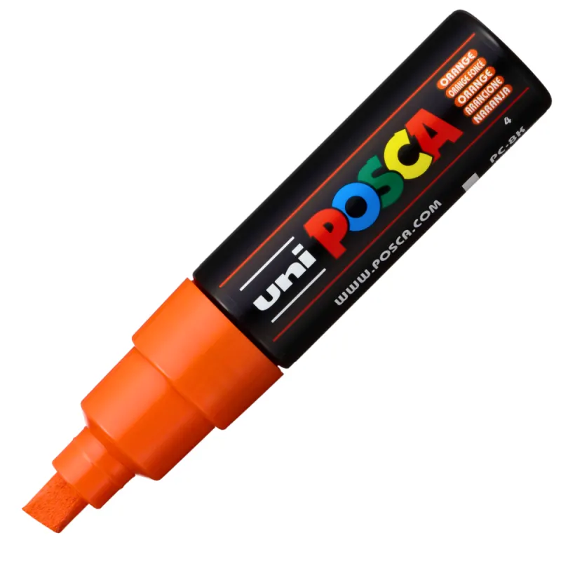 Marker UNI PC-8K Posca, 8.0 mm,varf tesit,portocaliu