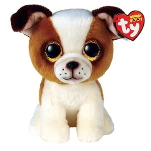 Plus Ty 15cm Boos Hugo Catelus Maro si Alb
