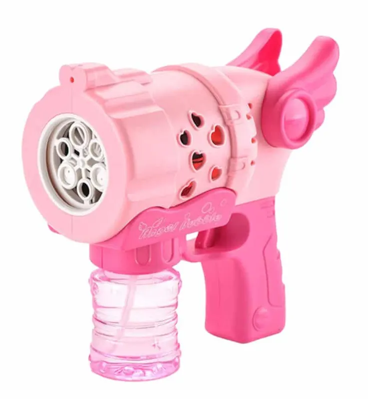 Pistol Baloane Săpun LUDIRO cu 6 gauri, Roz