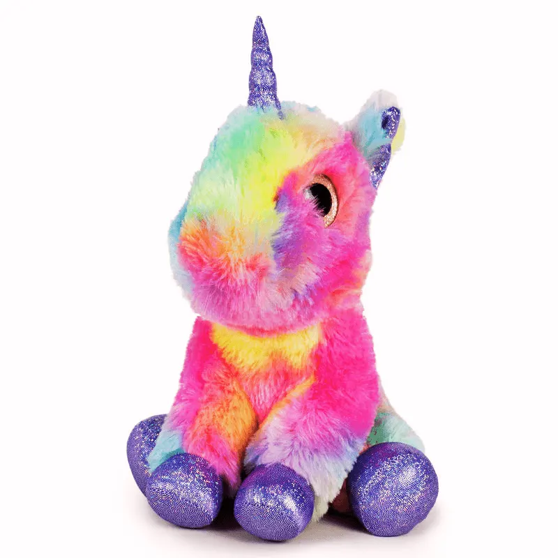 Unicorn de Pluș 20 Cm, Jucărie Moale și Strălucitoare pentru Copii, Prietenul Magic și Cadoul Perfect, Roz