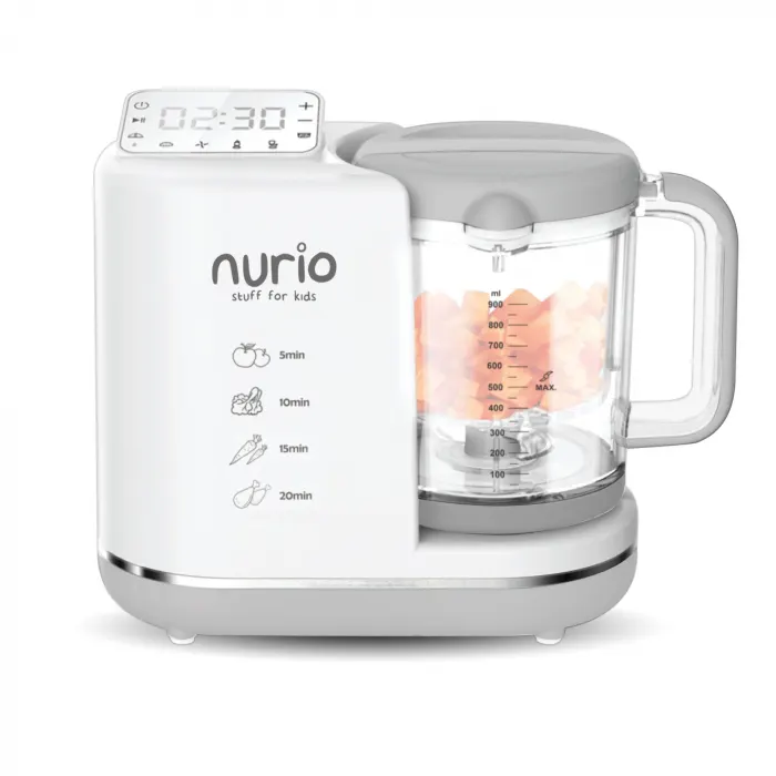 Aparat de Gatit cu Abur si Blender 7 in 1 cu Temporizator pentru Bebelusi si Copii