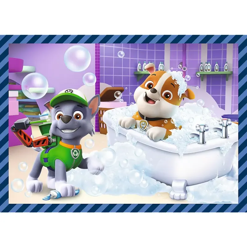 Puzzle Trefl 4 in 1, Patrula Catelusilor, activitatile zilnice ale echipei KID346503 — imaginea 4