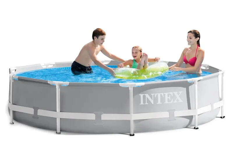 Piscina cu cadru metalic Intex 26702, rotunda, 305x76 cm, pompa filtrare inclusa KID414270 — imaginea 4