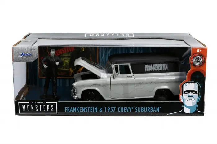 Set Masinuta 1957 Chevy Suburban si Figurina Frankenstein