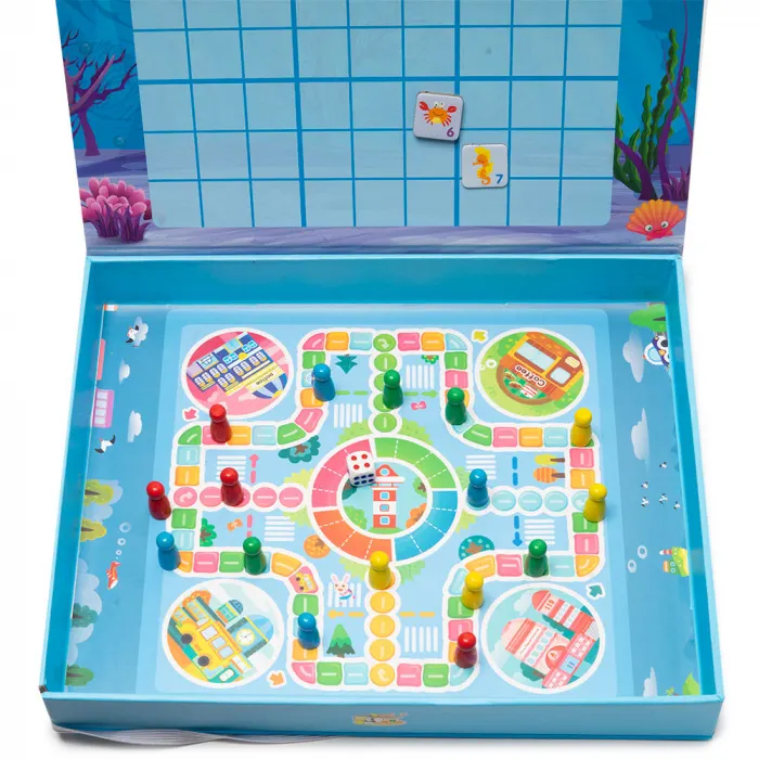 Joc Multifunctional 2 in 1 din Lemn - Sudoku Montessori