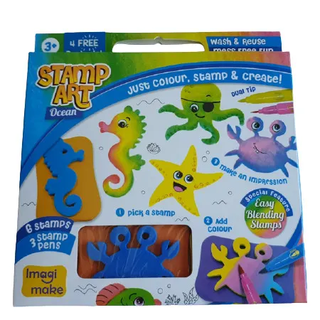 Set Creativ cu Stampile - Ocean