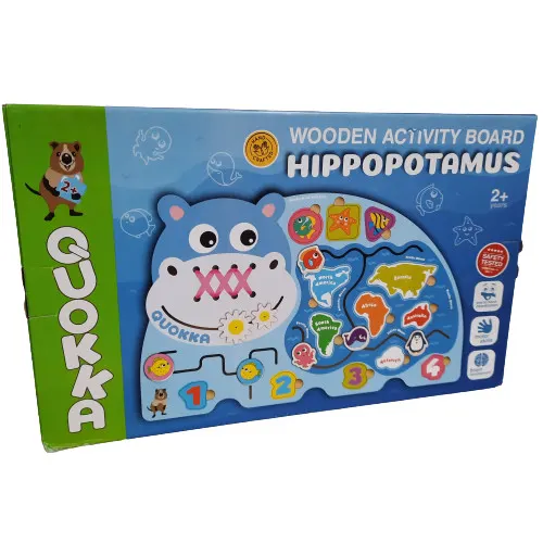 Tabla Educativa cu Activitati Hipopotamul