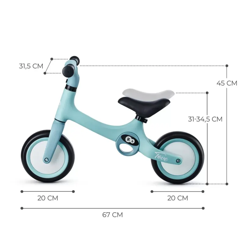 Bicicleta Kinderkraft Tove, echilibru, fara pedale, verde KID922291 — imaginea 5