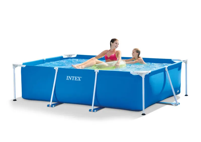 Piscina cu cadru metalic Intex 28271, dreptunghiulara, 260x160x65 cm, albastru KID400266 — imaginea 2