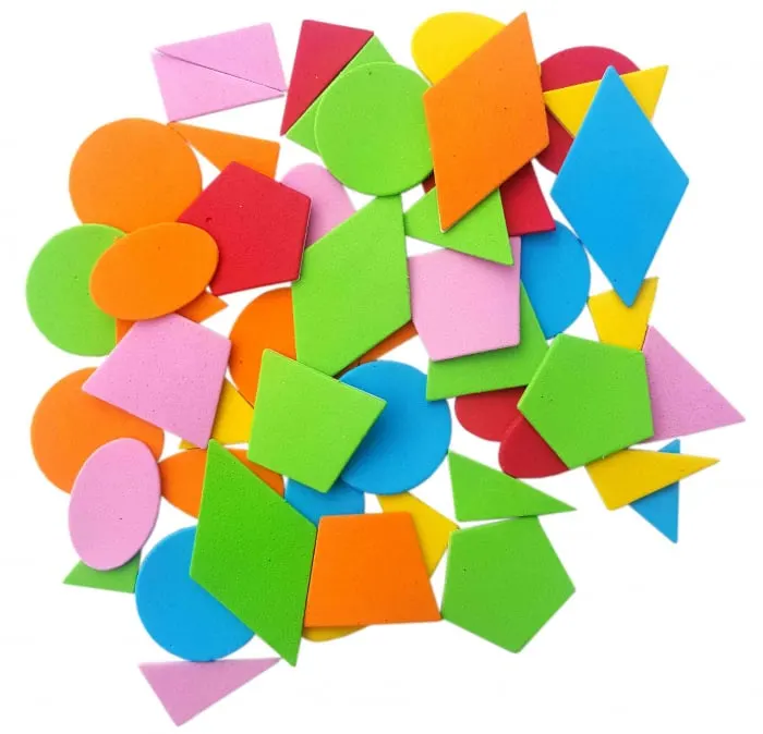 Stickere forme geometrice pentru activitati crafts,spuma,8g