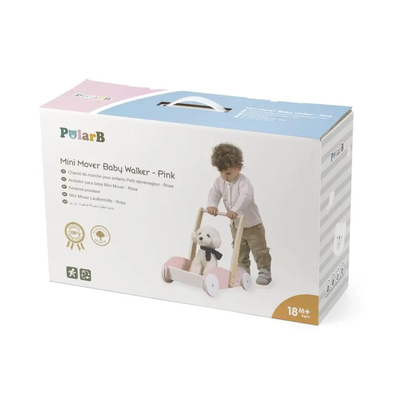 Antemergator PolarB Viga, lemn, roz KID440762 — imaginea 4