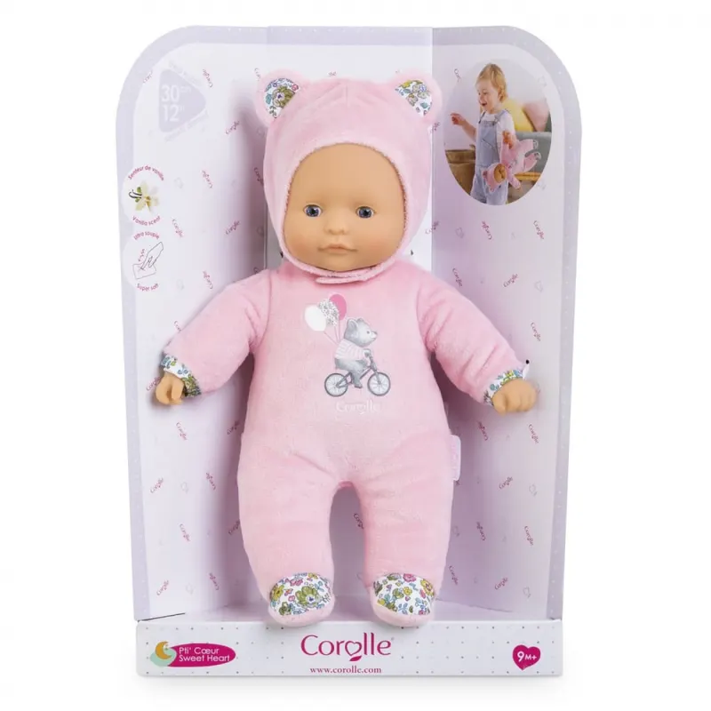 COROLLE MDC BEBELUS SWEET HEART URSULET ROZ 30CM