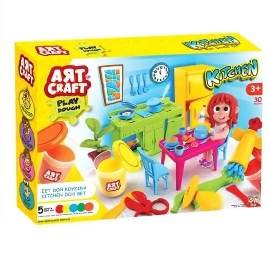 Set creativ de modelare Joaca in Bucatarie-Master Chef, 30 accesorii incluse